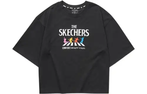 Skechers Laughing Monster T Shirts Women's Crew Neck Moderate Other