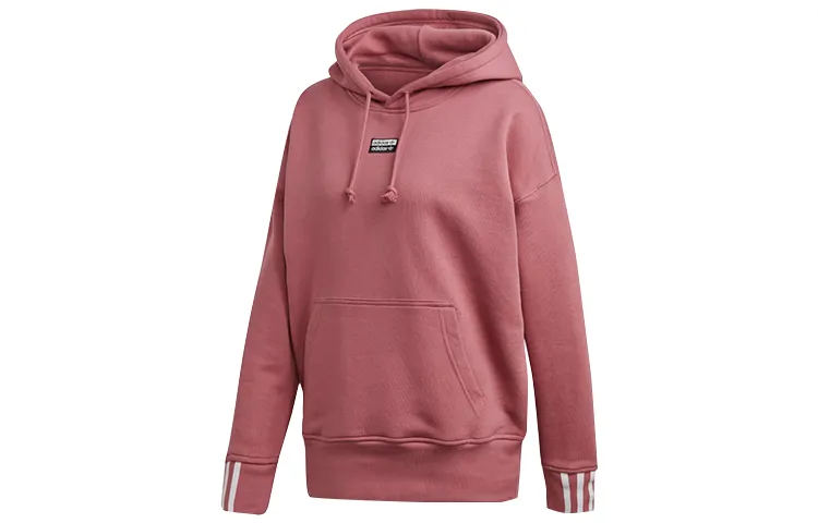 Adidas Originals Sweatshirts Women's Bean Pink Hooded Moderate Regular