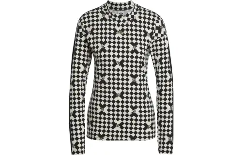Adidas Ski Chic Allover Print Long Sleeve Tee