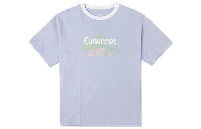 Женская футболка Converse (фиолетовая)
