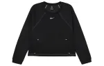 Nike Sweatshirts Women's Black Crew Neck Moderate Regular