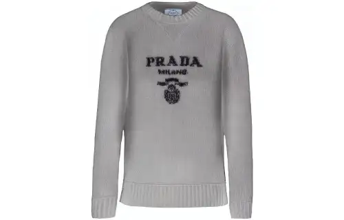 【Previous Season】logo-intarsia cashmere-wool jumper