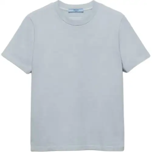 PRADA Triangle Logo Crewneck T Shirt