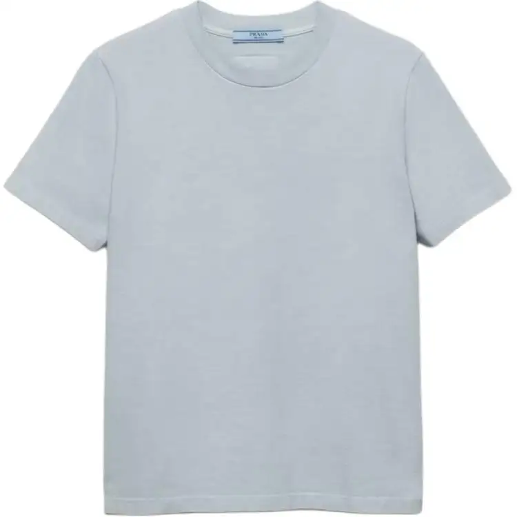 PRADA Triangle Logo Crewneck T Shirt