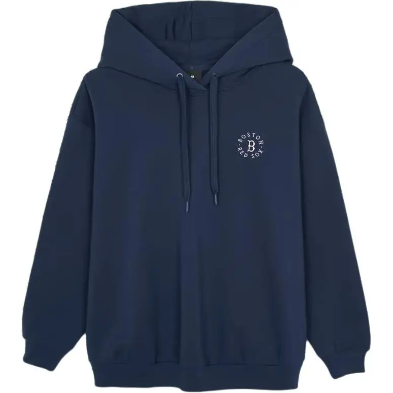 MLB Basic Boston Red Sox Mega Overfit Boston Red So Sweatshirt Women's Navy Blue
