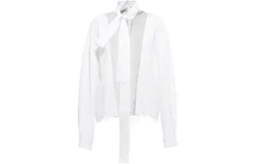 MIU MIU Shirts Women's White Half Turtleneck Moderate Shirt