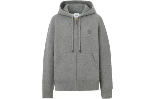 Burberry Sweatshirt Coat Women's Light Heather Gray