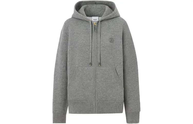 Burberry Sweatshirt Coat Women's Light Heather Gray