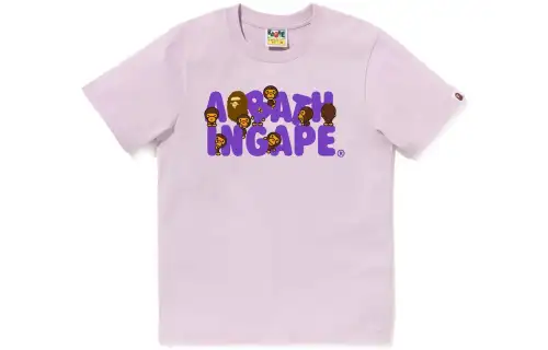 A BATHING APE T Shirts Women's Crew Neck Moderate Straight Fit