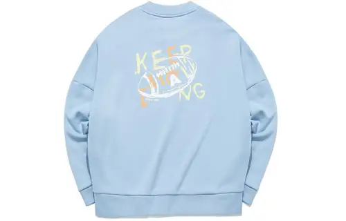 ANTA Life Collection Sweatshirts Women's Blue Crew Neck Thickened Regular