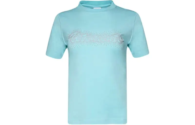 Vetements rhinestone-logo crew neck T-shirt
