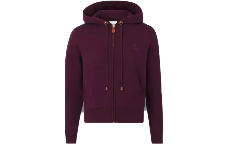 Burberry Sweatshirts Women's Dark Chestnut Hooded Moderate Regular