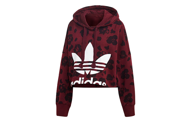 Adidas Originals BELLISTA Sweatshirts Women's Purple Hooded Moderate Regular