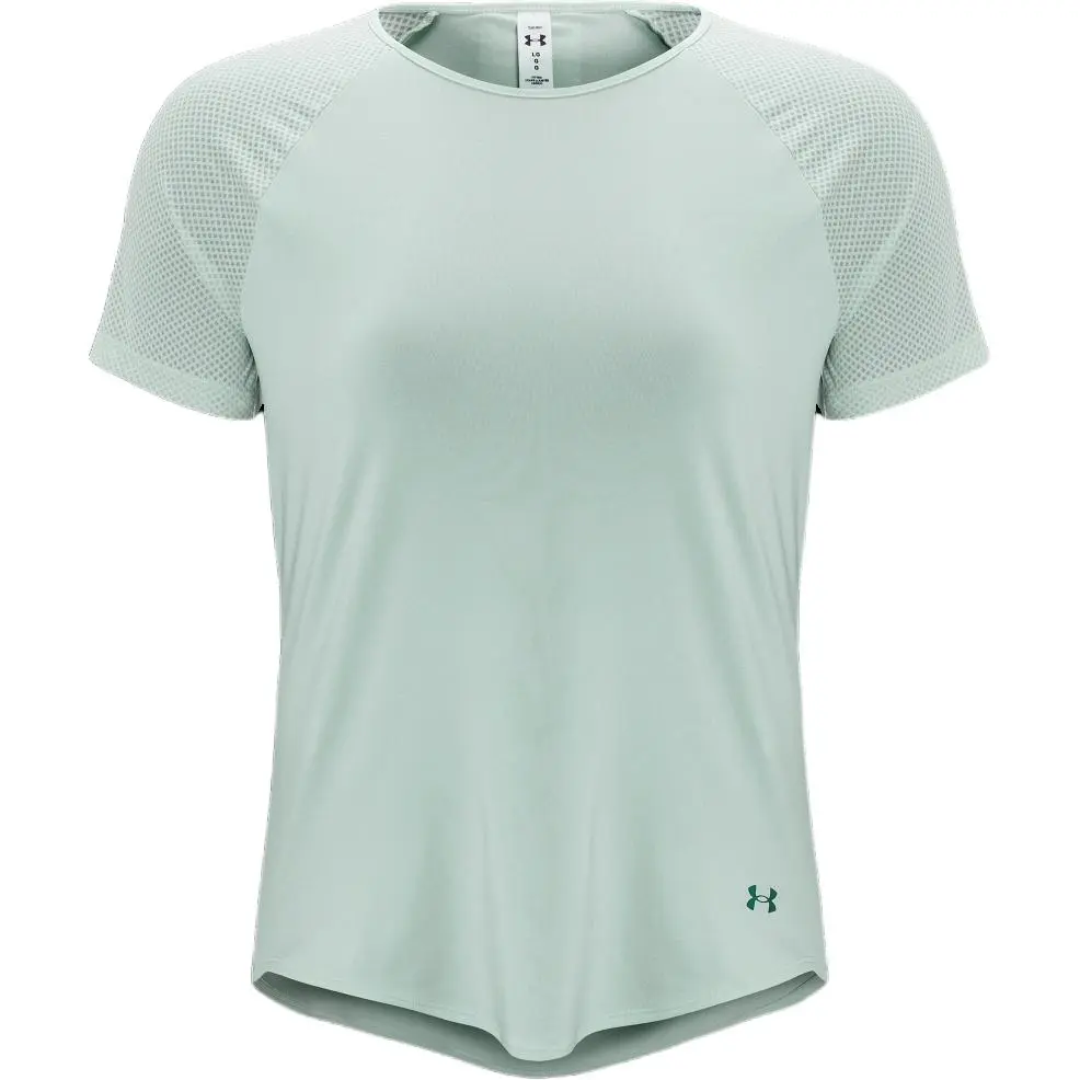 Under Armour RUSH Set in Sleeve T Shirt Women's Green