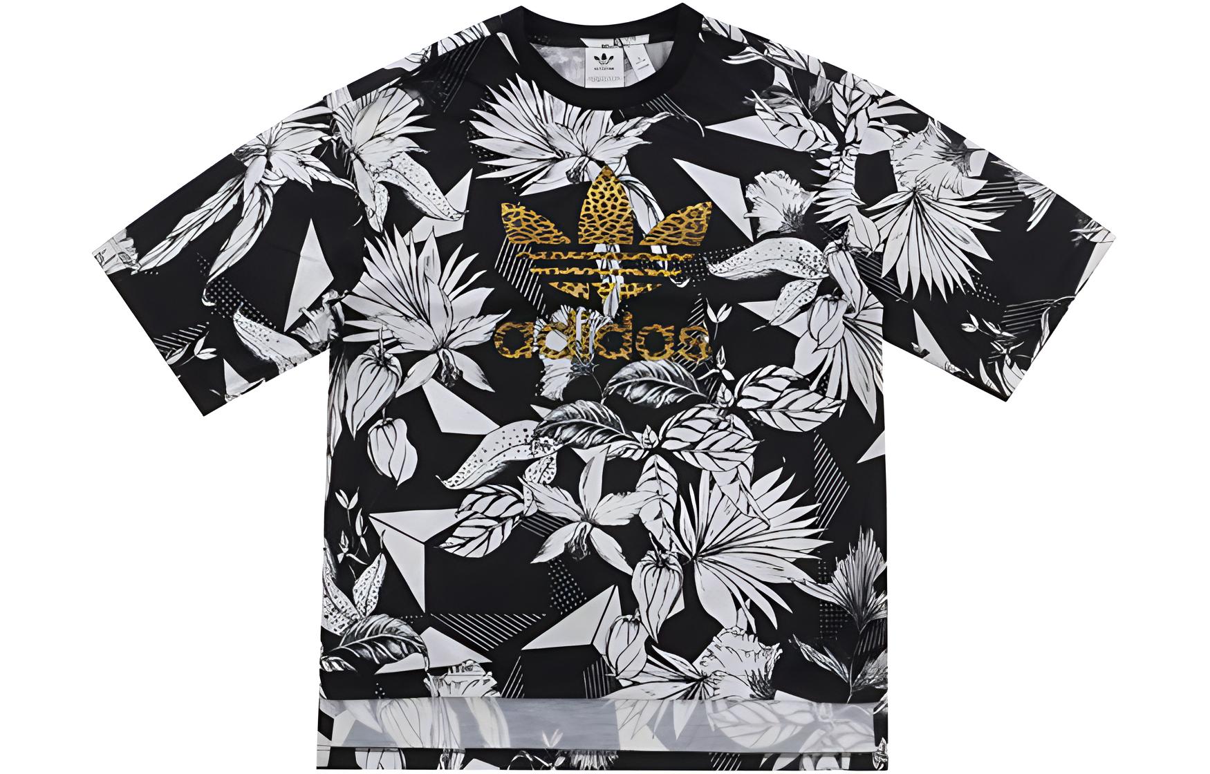 Женская футболка adidas originals (черная)