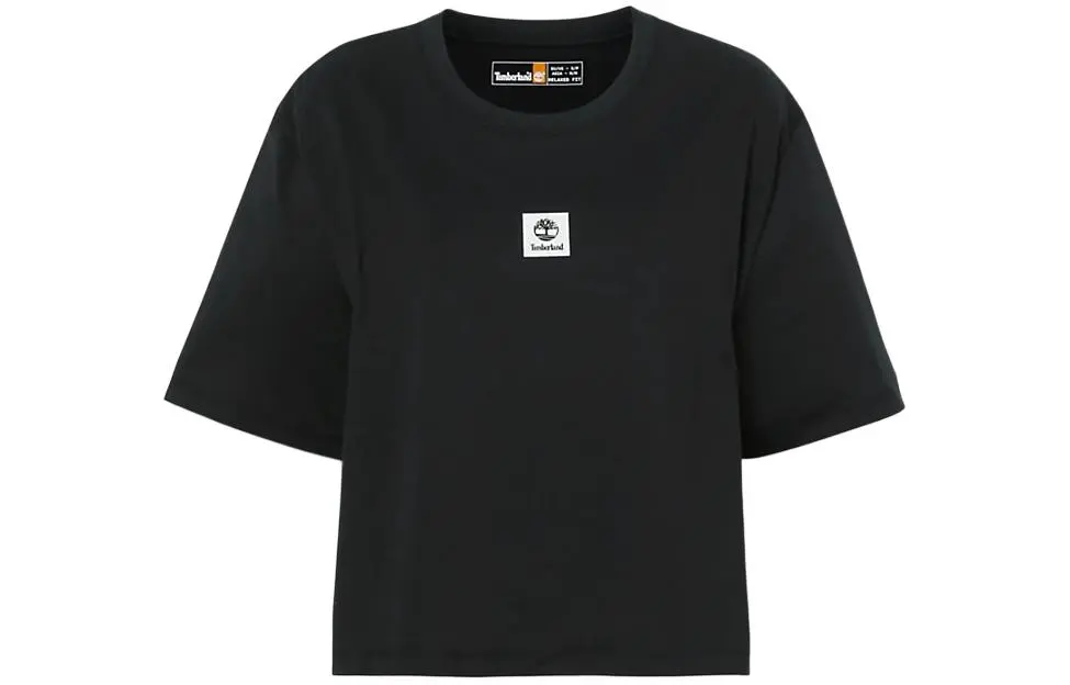 Timberland Drop Shoulder Sleeve T Shirt Women's Black