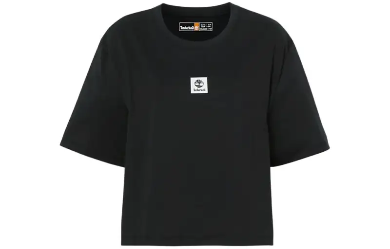 Timberland Drop Shoulder Sleeve T Shirt Women's Black
