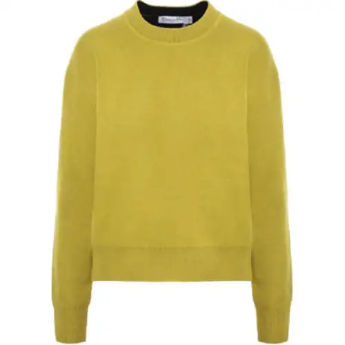 DIOR FW21 Cashmere Sweater Women's Yellow