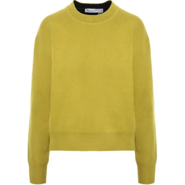 DIOR FW21 Cashmere Sweater Women's Yellow
