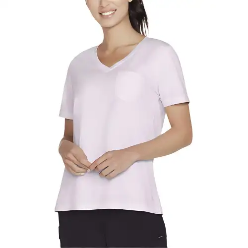 Skechers Diamond Wash Hatha Regular T Shirt Women's Purple