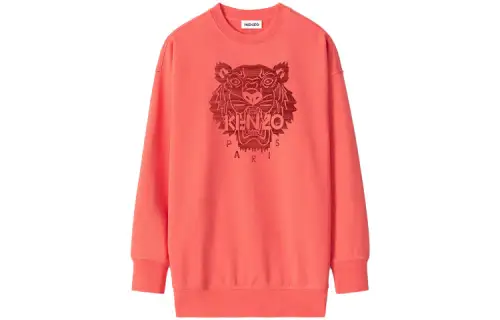 KENZO Sweatshirts Women's Red Crew Neck Moderate Regular