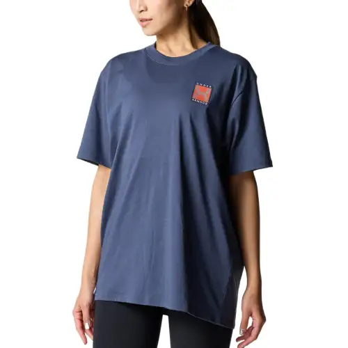 Under Armour Drop Shoulder Sleeve T Shirt Women's Heavy Gray