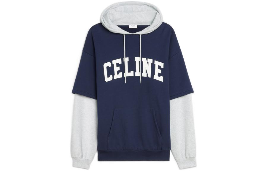 Женское худи Celine Игры цветов (синее)