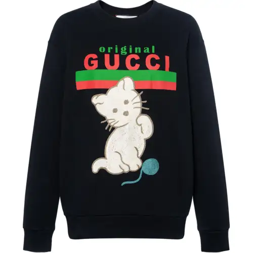 【Previous Season】Kitten crew-neck sweatshirt
