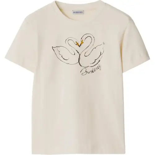 Burberry Boxy Swan cotton T-shirt
