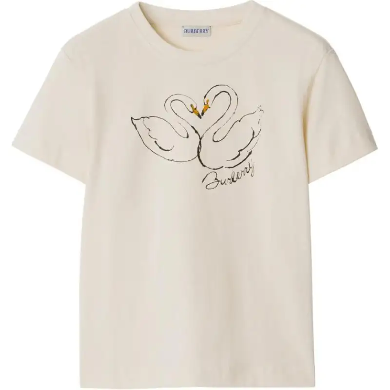Burberry Boxy Swan cotton T-shirt