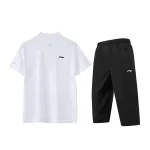 Li Ning Casual Sportswear Men's Polo Collar Moderate