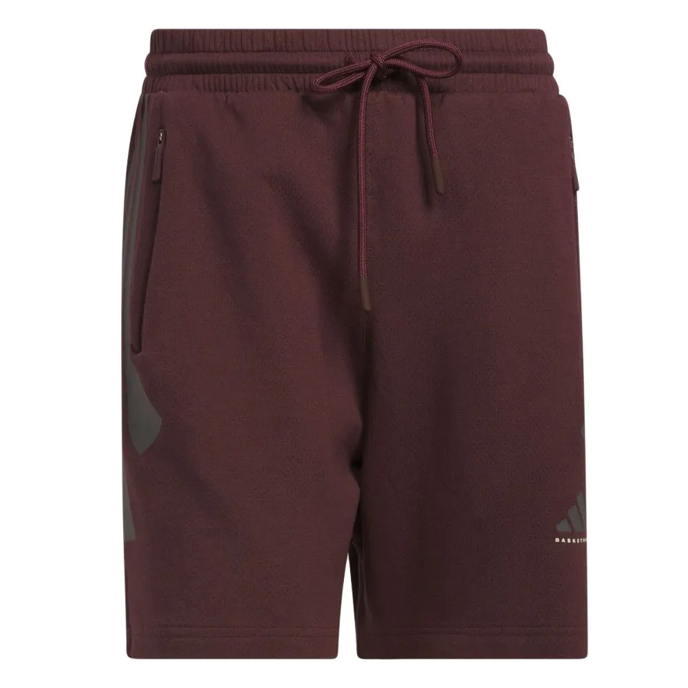 Adidas SS25 Casual Shorts Unisex Aurora Gemstone Red