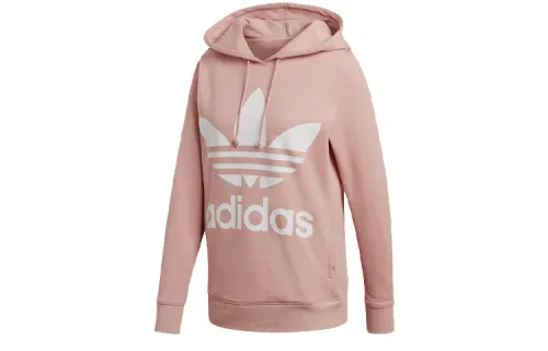 Adidas Originals Sweatshirts Women's Vibrant Pink Hooded Moderate Regular