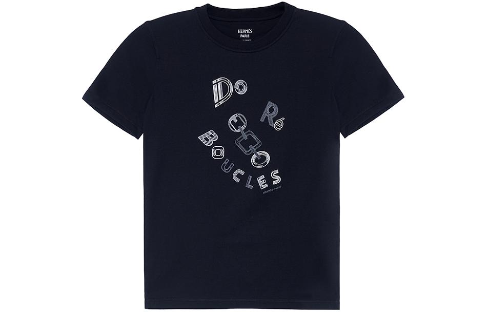 Женская футболка Hermes SS23 (черная)