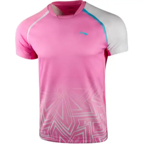 Li Ning Badminton Jersey Men's Pink