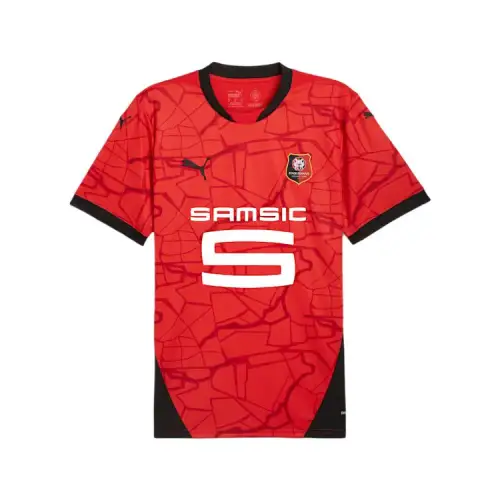 PUMA Stade Rennais Soccer Jersey Men's Red Black