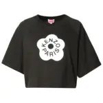 KENZO T Shirts Women's Black Crew Neck Moderate Straight Fit