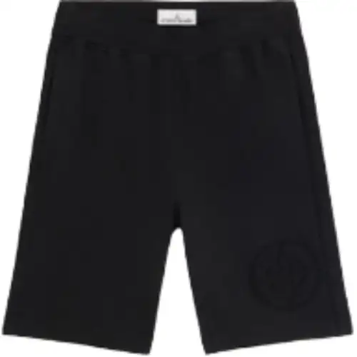 STONE ISLAND Logo Detailed Relaxed Fit Shorts