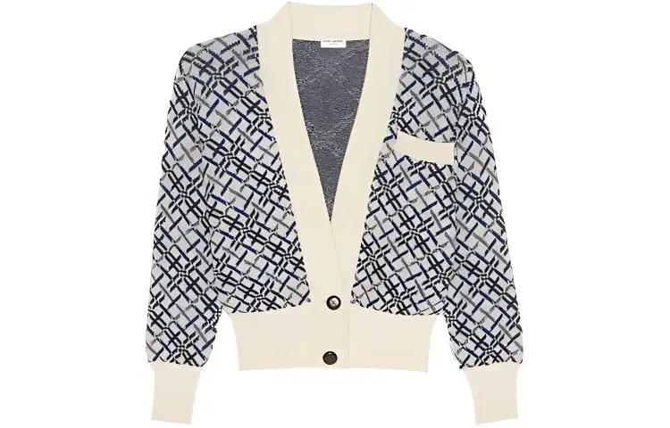 SAINT LAURENT FW22 Knitwear Women's Blue