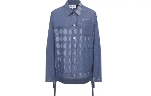 LOEWE Shirts Women's Blue Lapel Moderate Shirt