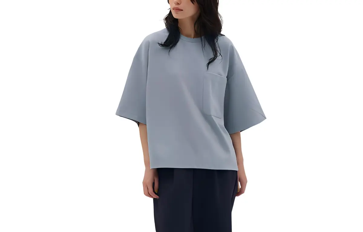 New Balance Drop Shoulder Sleeve T Shirt Women's Sky Blue