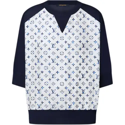 LOUIS VUITTON T Shirt Women's White Blue