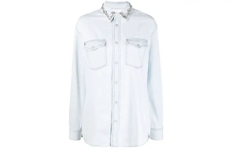Golden Goose Embellished Denim Blouse