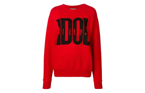 GUCCI Sweatshirts Women's Red Crew Neck Moderate Regular