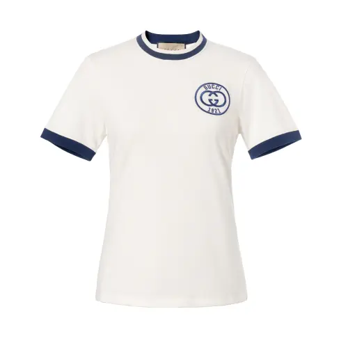 Gucci Cotton jersey T-shirt with Gucci embroidery