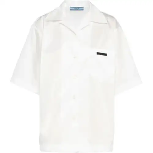 Prada panelled bowling-style shirt