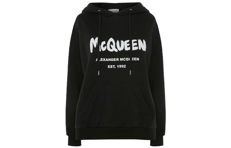 Женское худи Alexander Alexander McQueen FW21 (черное)
