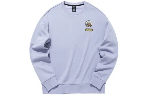 ANTA Life Collection Sweatshirts Women's Poplar Catkin Purple Crew Neck Thickened Regular