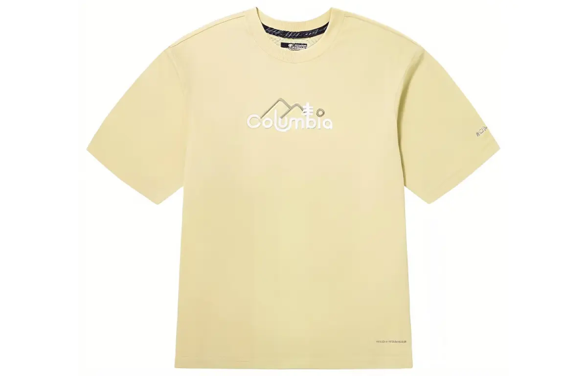 Columbia T-Shirts Women's Custard Crew Neck Moderate Straight Fit