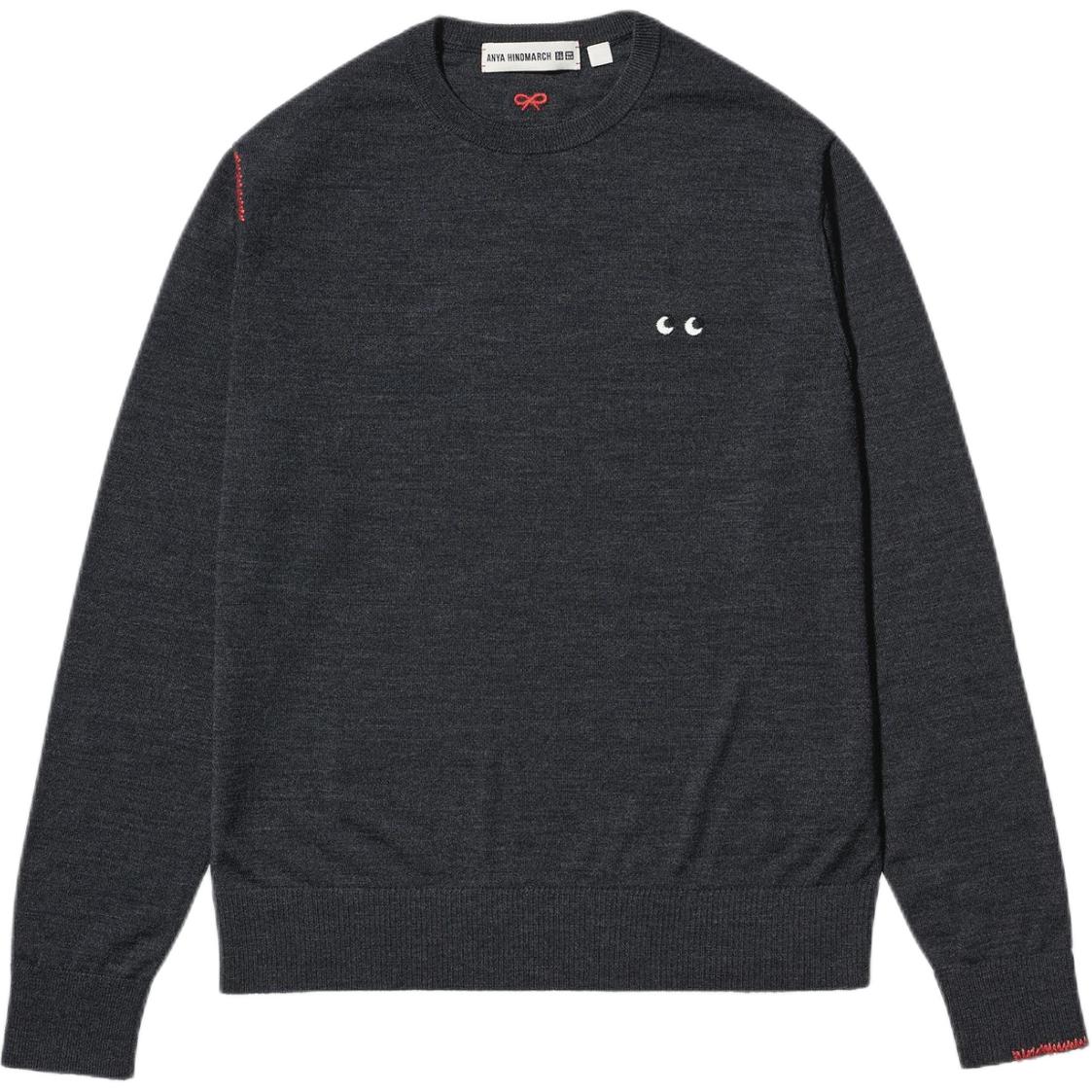 Женский свитер UNIQLO Anya Hindmarch (серый)